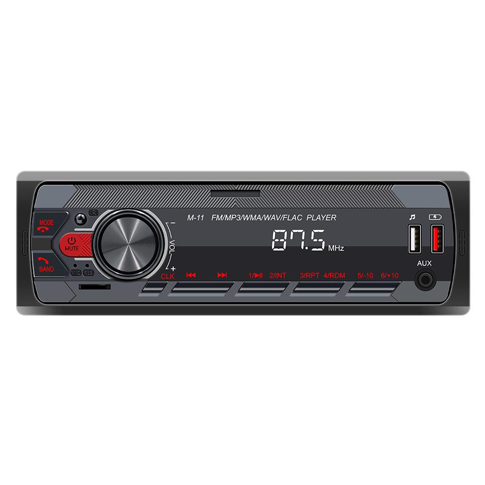 Car MP3 Player BT Stereo Receiver FM Radio Hands-Free Calling Support USB Charging U-Disk/TF Card/AUX-IN Voice Assist