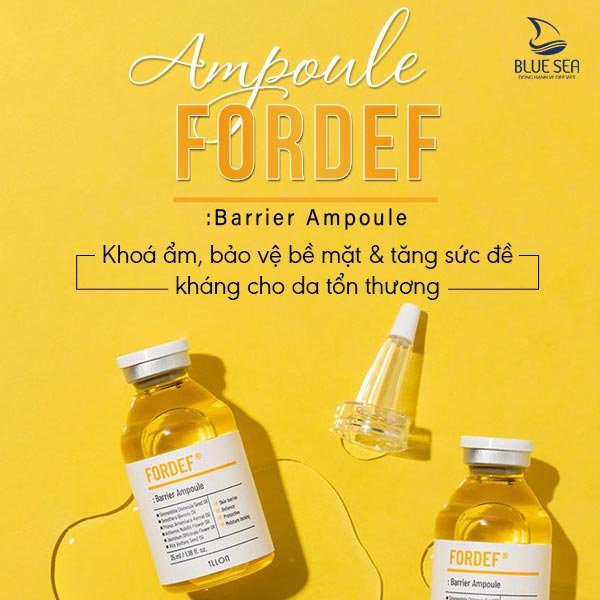 Ampoule Fordef – Khoá ẩm, bảo vệ bề mặt &amp; tăng sức đề kháng cho da tổn thương
