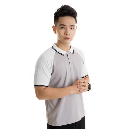 Áo polo nam ráp lăng phối bo sọc cotton cá sấu cổ bẻ tay ngắn PL07