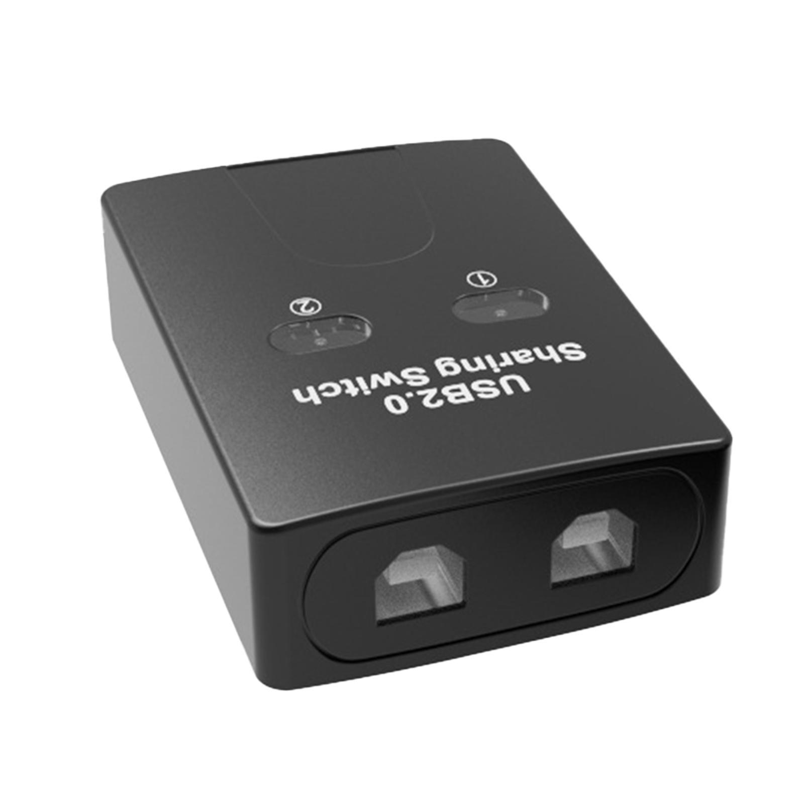 Printer Sharing Switch 2 in 1 Plug and Play Adapter for PC Computer
