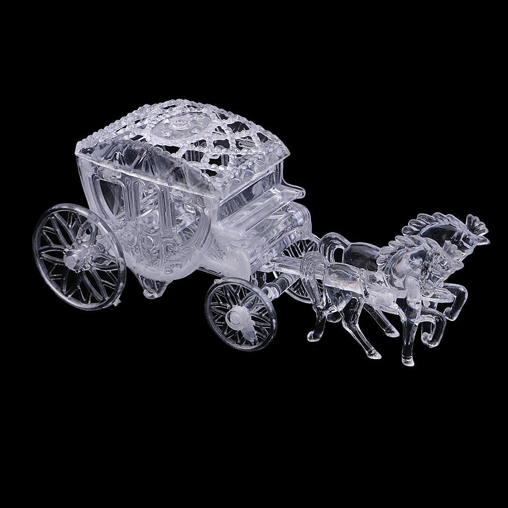 24pcs Crystal Carriage Candy Gift Boxes Wedding Party Baby Shower Favors