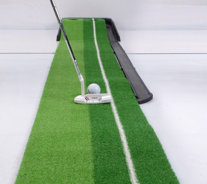 THẢM TẬP GOLF PUTTING - TL004 NEW 2021: Thiết kế cải tiến, có thanh chắn bóng &amp; ray hồi bóng