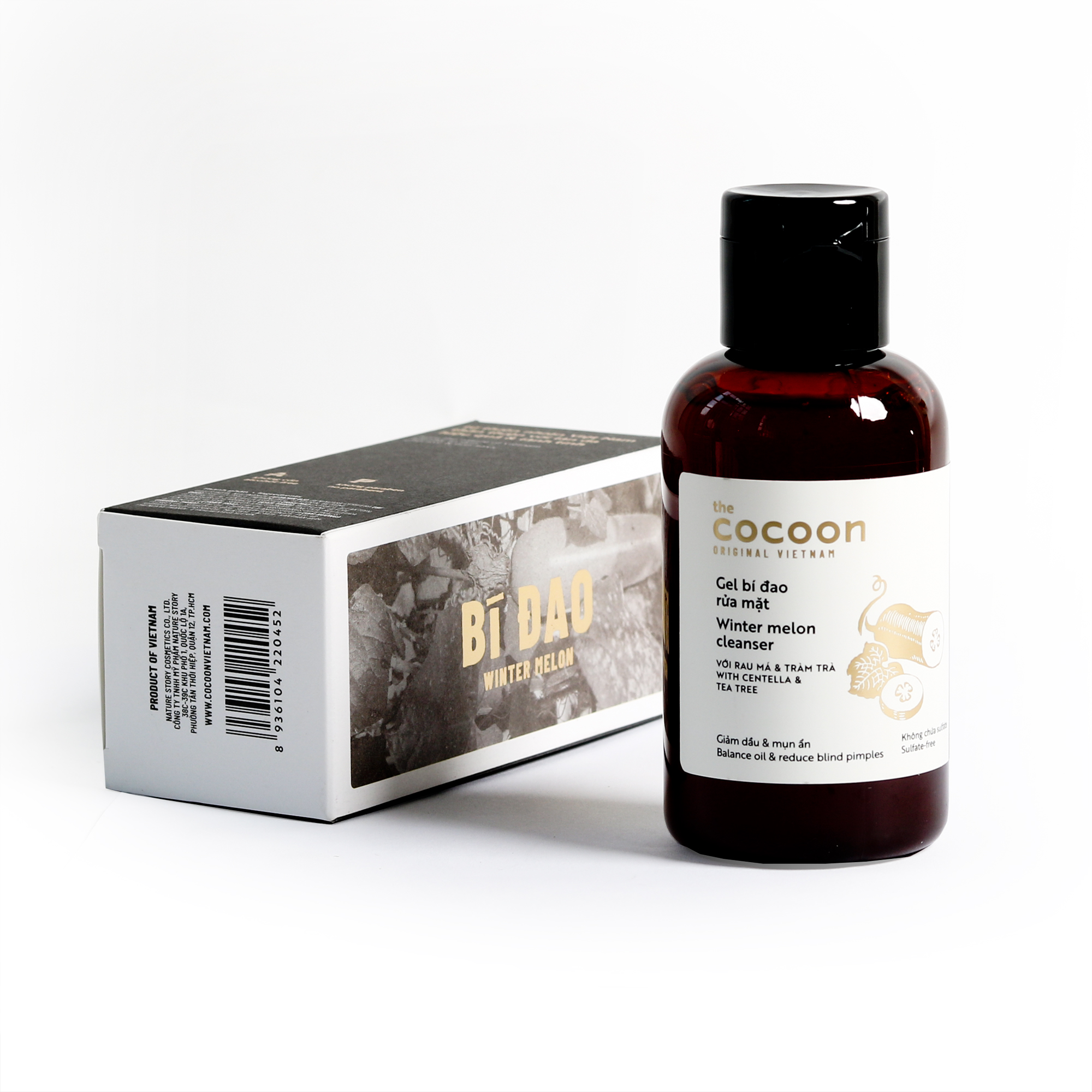 Bộ 3 Chăm sóc da mụn Cocoon: Gel rửa mặt bí đao 140ml + Toner bí đao 140ml + Serum tinh chất bí đao 70ml