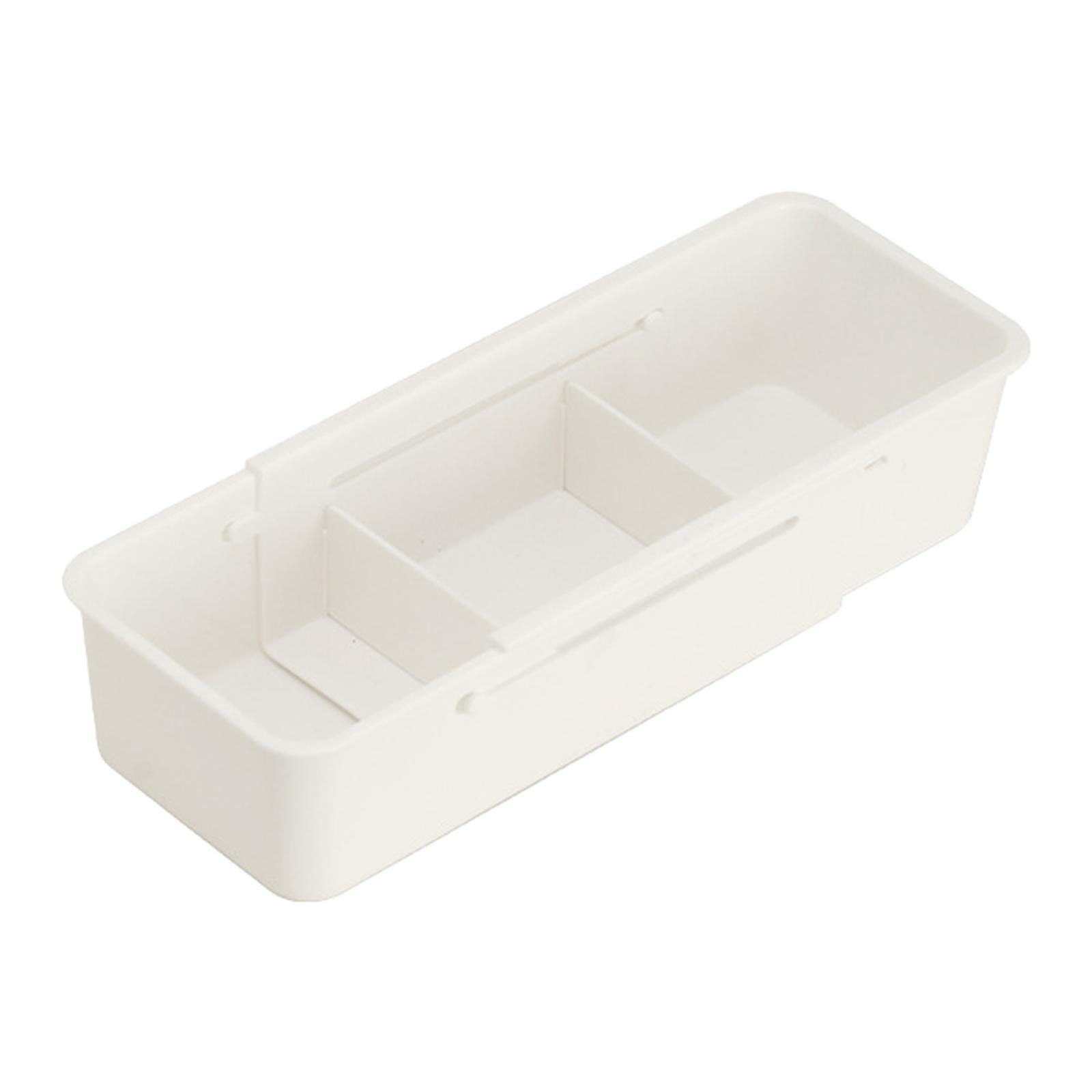 Desk Drawer Organizer Tray Retractable Storage Bin for Cabinet Office Vanity