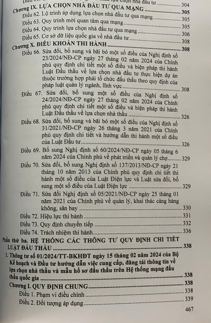 Luật Đấu Thầu Hệ Thống Những Văn Bản Quy Định Chi Tiết Thi Hành