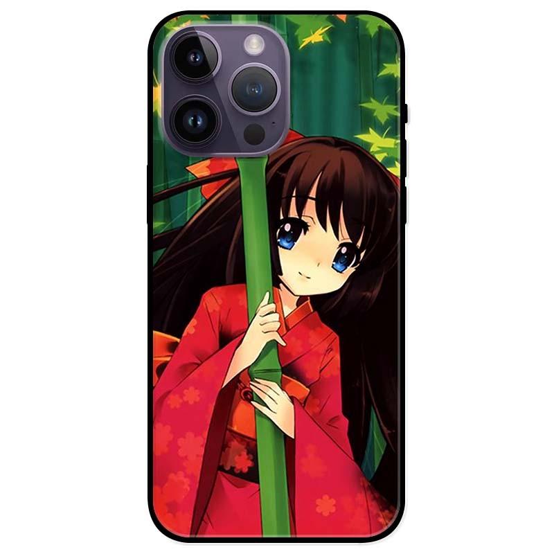 Ốp lưng dành cho Iphone 14 - Iphone 14 Plus - Iphone 14 Pro - Iphone 14 Pro Max - Anime Cô Gái Kimono Đỏ