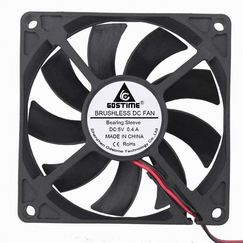 1 Pieces Gdstime 1 Wire DC 1V 80mm x 11mm Computer Machine Case Cooling Fan 80x80x11mm 8011 8cm