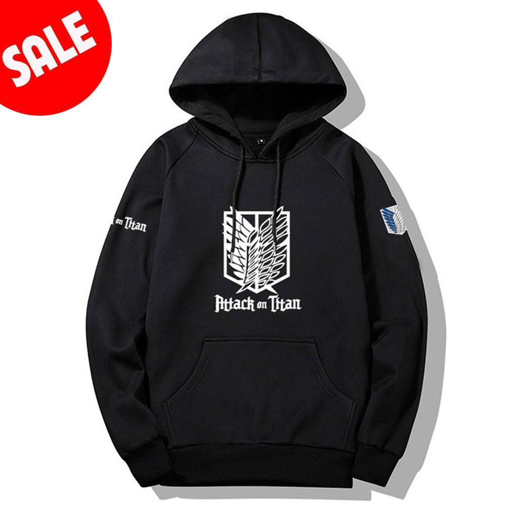 HOT Mẫu áo Hoodie Attack on titan đẹp giá siêu rẻ cực ngầu