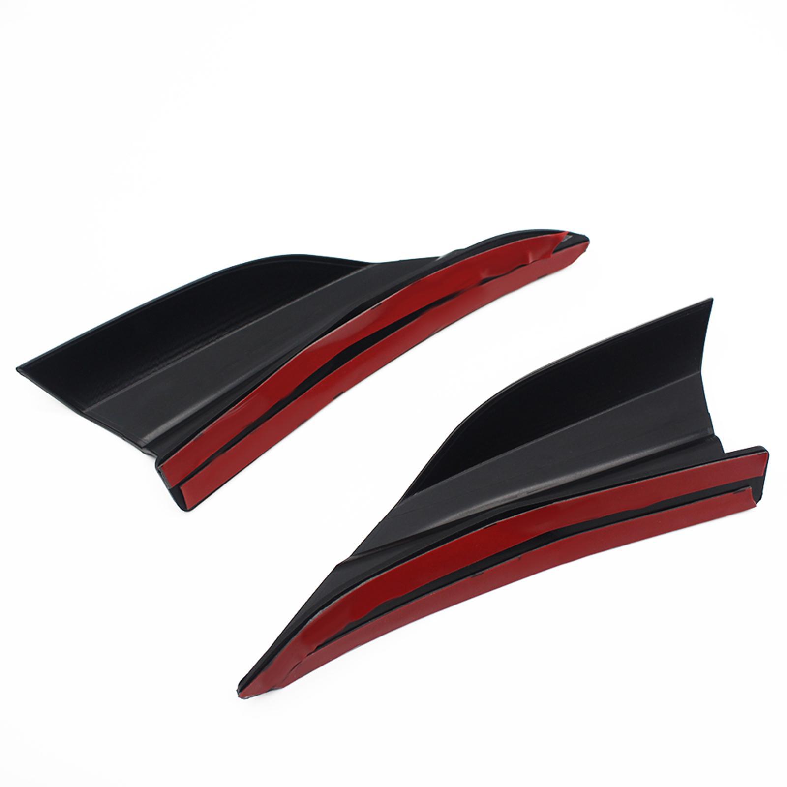 2Pcs Motorcycle Aerodynamic Winglets Fits for  155 2020 2021 Durable black