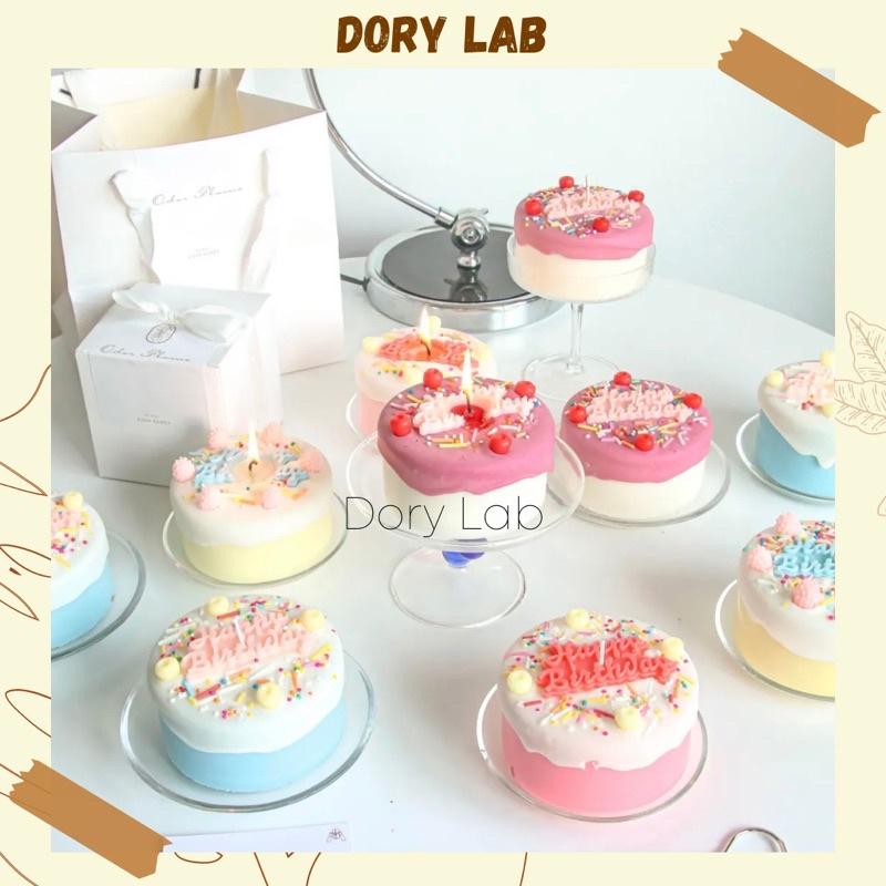 Nến Thơm Tạo Hình Bánh Sinh Nhật HPBD Trang Trí Theo Yêu Cầu - Dory Lab