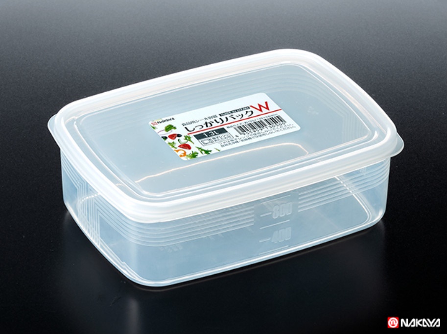 Bộ 03 hộp nhựa đựng thực phẩm chữ nhật Nakaya 1.3L - Hàng nội địa Nhật Bản | Made in Japan K.305#