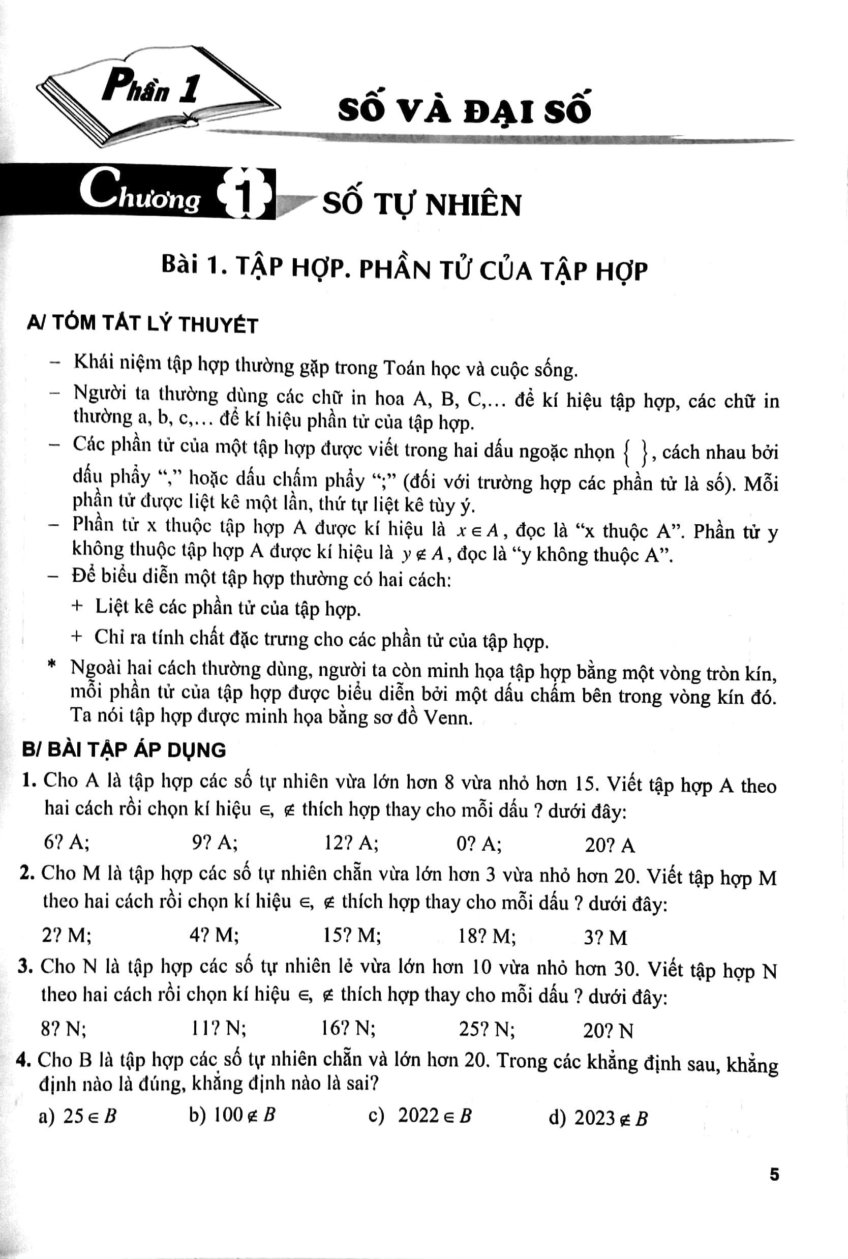 Bài Tập Phát Triển Năng Lực Toán 6 - Tập 1