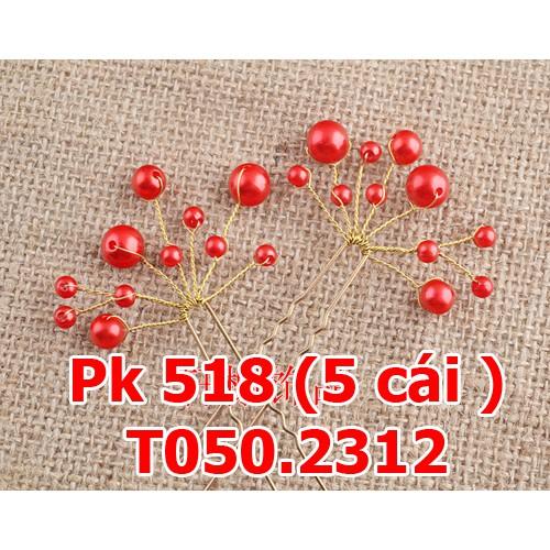 Trâm hạt cài tóc cô dâu bộ 5 cái