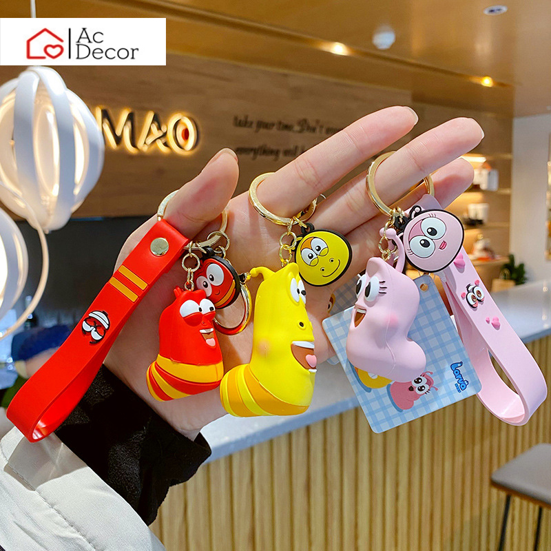 Móc Khóa Sâu Larva Hài Hước ,Tinh Nghịch /Móc Khóa Cao Cấp Siêu Đẹp - Quà Tặng Ý Nghĩa Cho Bạn Bè/Người thân