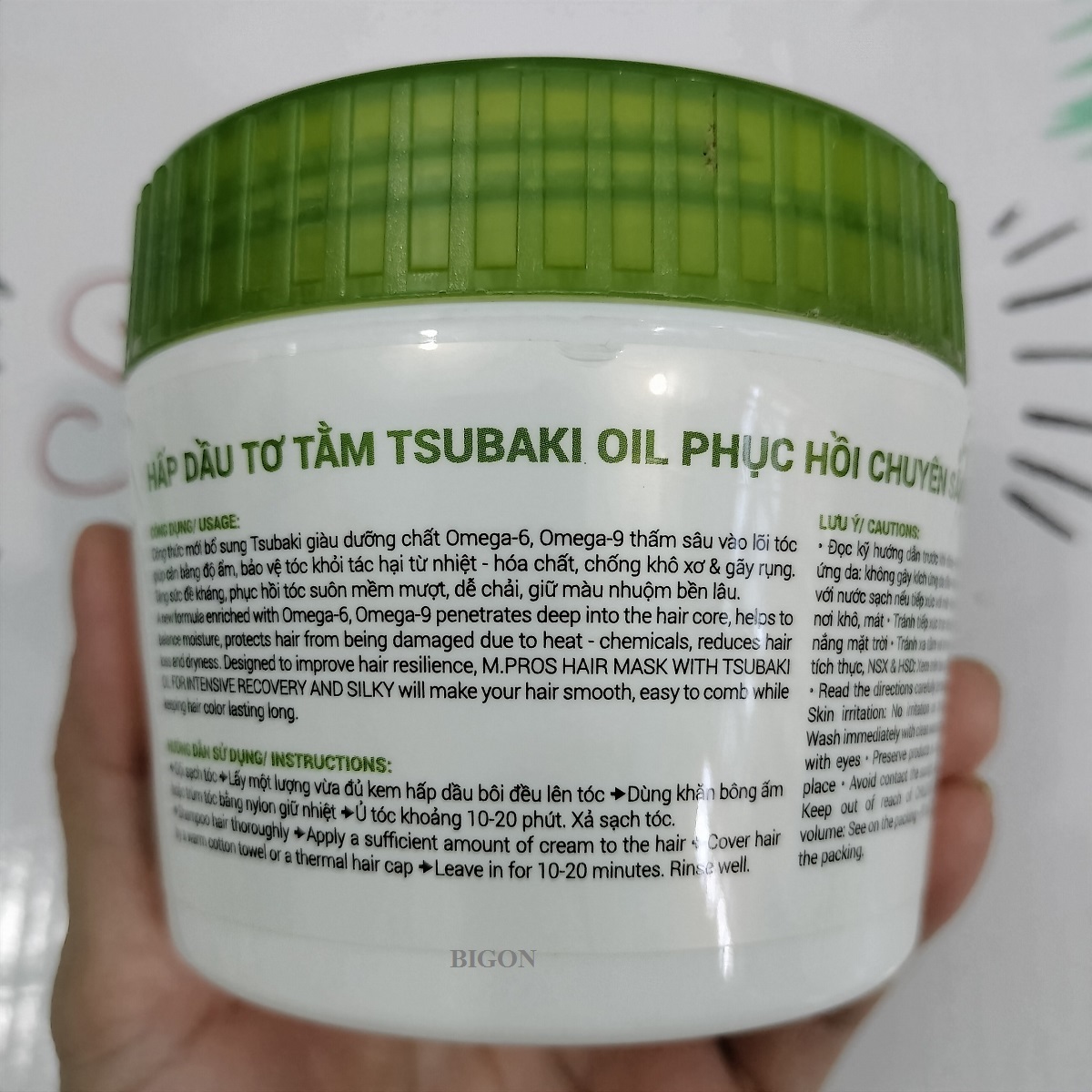 Hấp Dầu Phục Hồi Chuyên Sâu M.Pros Nano Collagen &amp; Tsubaki Oil 300ml - Dành cho tóc nhuộm