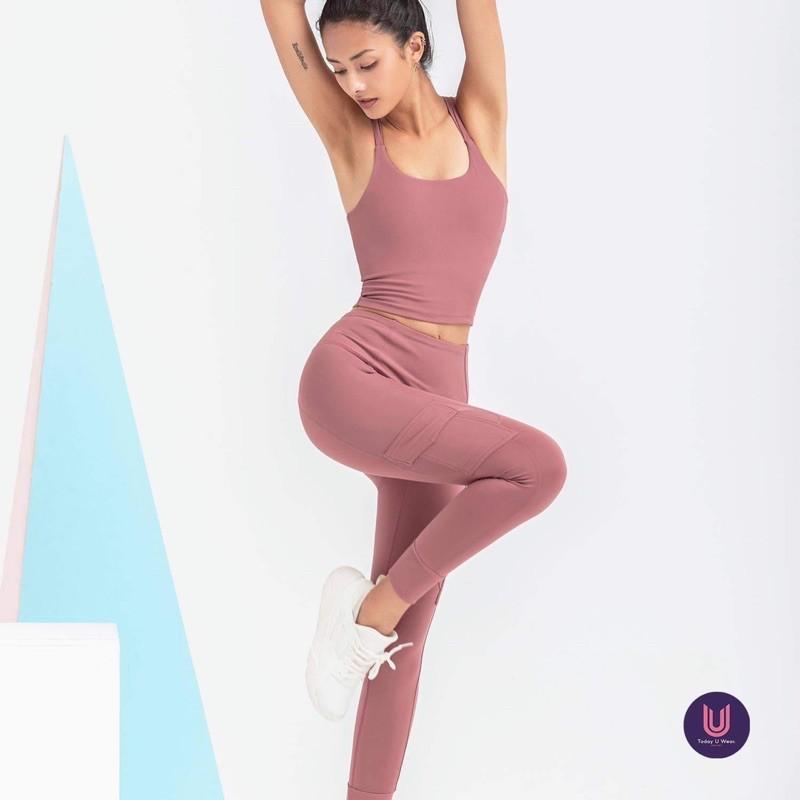 Quần Thể Thao Tập Gym Yoga Gymie Legging ( chất dày dặn, co giãn tốt, có túi, nâng mông, cạp cao, ôm dáng)