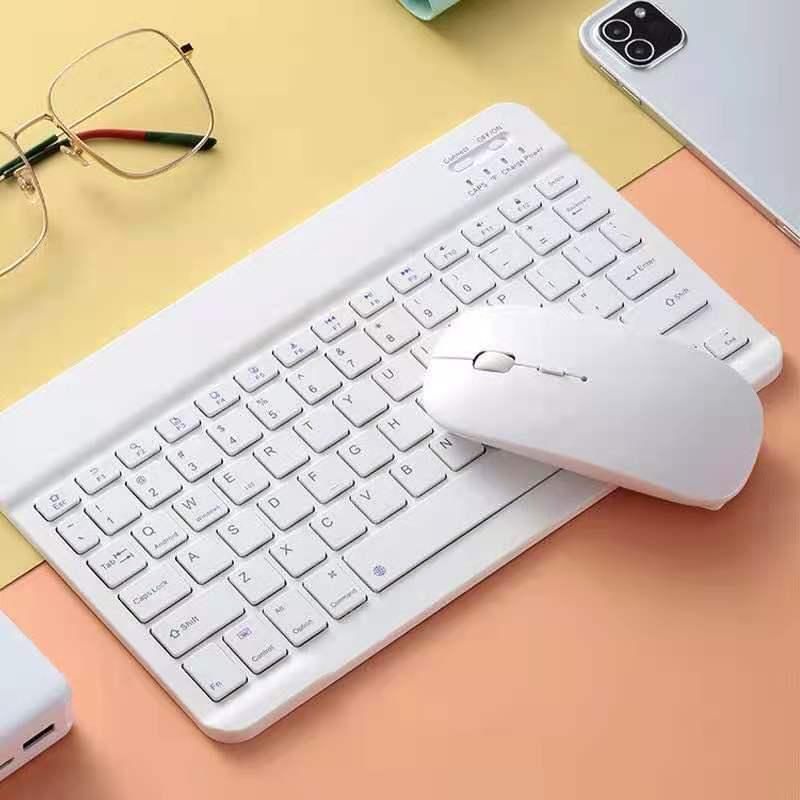 Dành Cho iPad Air Pro Bluetooth Không Dây Bàn Phím Và Chuột Nga Tiếng Ả Rập Thái Norsk Hy Lạp Cho Android IOS Windows Cho Điện Thoại máy Tính Bảng