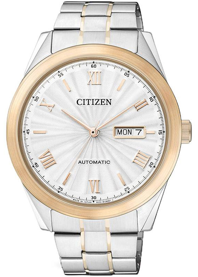 Đồng Hồ Nam Citizen Dây Thép Không Gỉ NH7514-59A - Mặt Trắng (Sapphire)