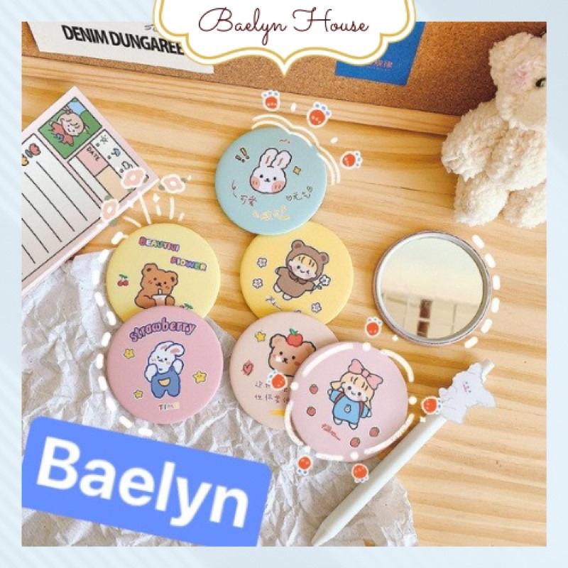 Gương mini cầm tay phong cách Hàn Quốc dễ thương - Có chọn mẫu