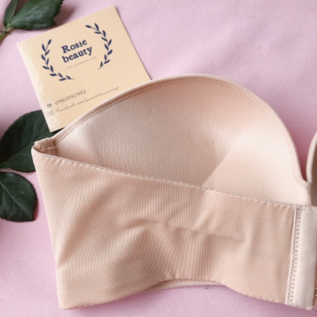 Áo ngực không dây cài trước - áo ngực chống tụt, áo cup ngực không dây AS052 mặc áo hở vai, đầm maxi