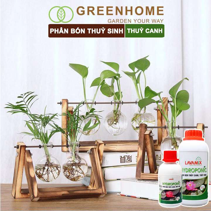 Dung dịch thủy canh Lavamix, chuyên trồng hoa sen, cây trong nước, an toàn cho cá |Greenhome