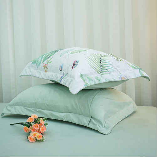 Bộ ga giường Everon Lite ELM 209 Microfiber Họa tiết lá (4 món)