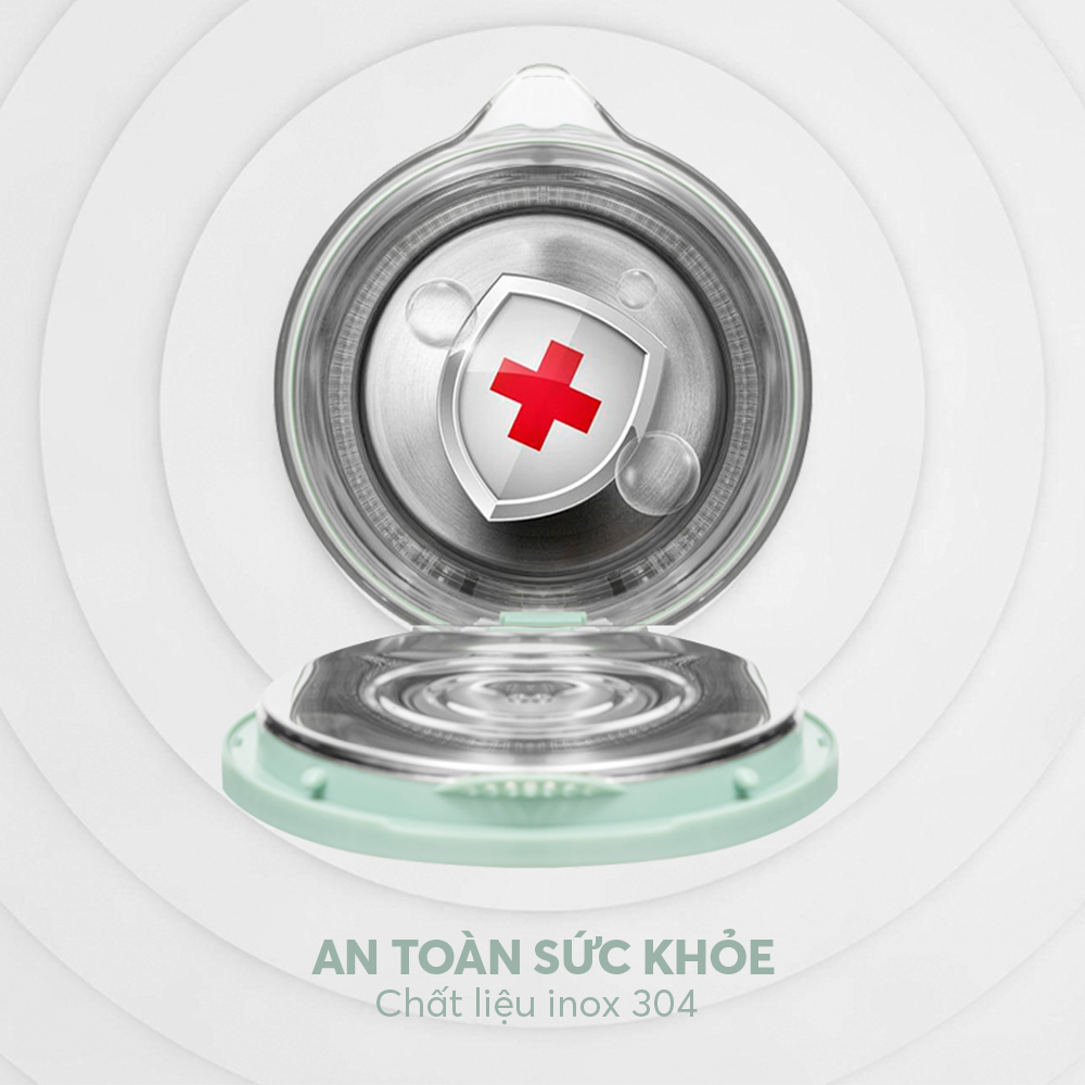 Ấm Đun Siêu Tốc Elmich KEE9141WG 1.8L 2200W, Hàng Chính Hãng, Inox 304, Đế Xoay 360 Độ - JoyMall