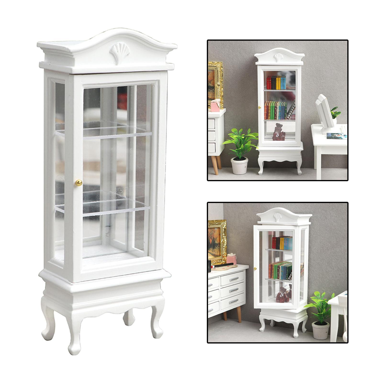 1/12 Dollhouse Wooden Cabinet Living Room Decoration Scenery Supplies