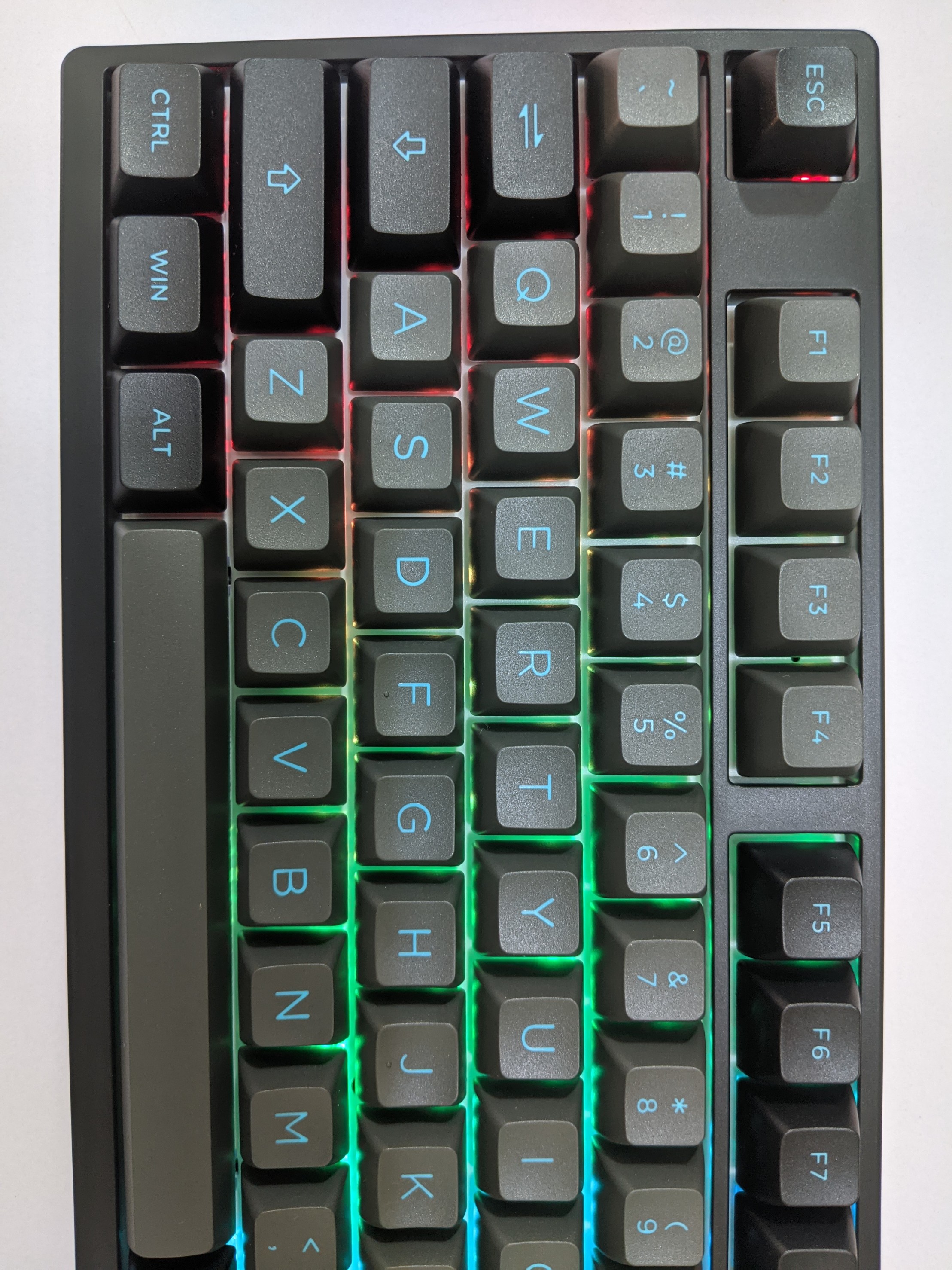 Bàn phím cơ AKKO 3098B Multi-modes Black & Cyan - Hàng chính hãng