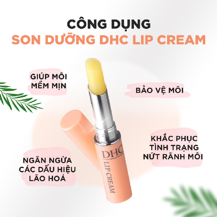 Son Dưỡng Ẩm Môi Mềm Mại DHC Lip Cream 1.5g