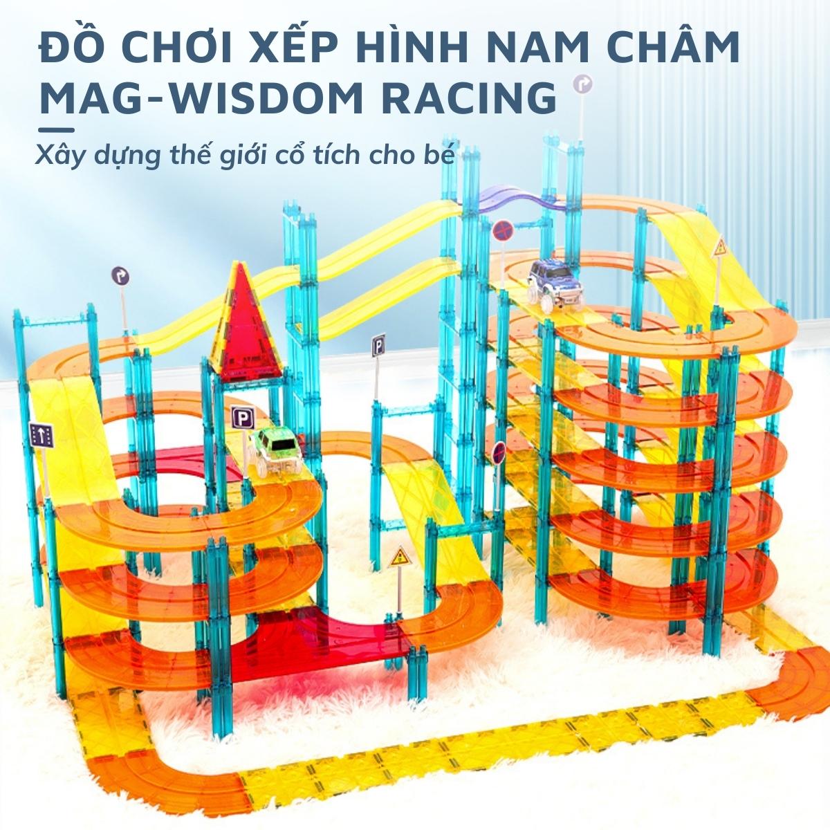 Đồ chơi xếp hình nam châm Mag-Wisdom Racing