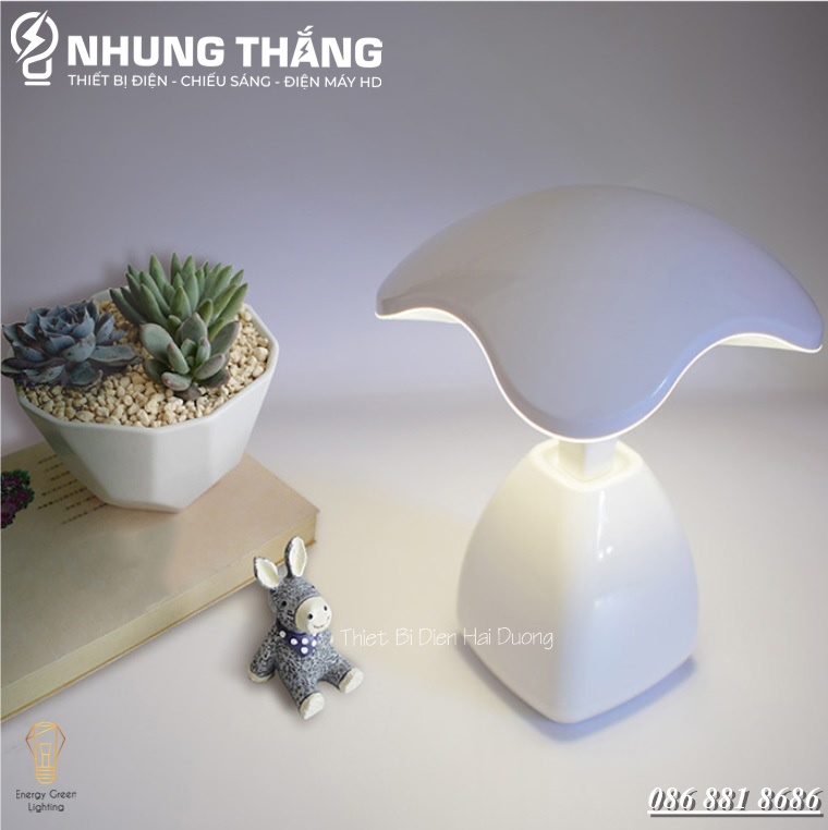Đèn Bàn Hình Cây Nấm ZDT-5888 - 3 Chế Độ Ánh Sáng - Tăng Giảm Ánh Sáng - Pin Sạc Tích Điện