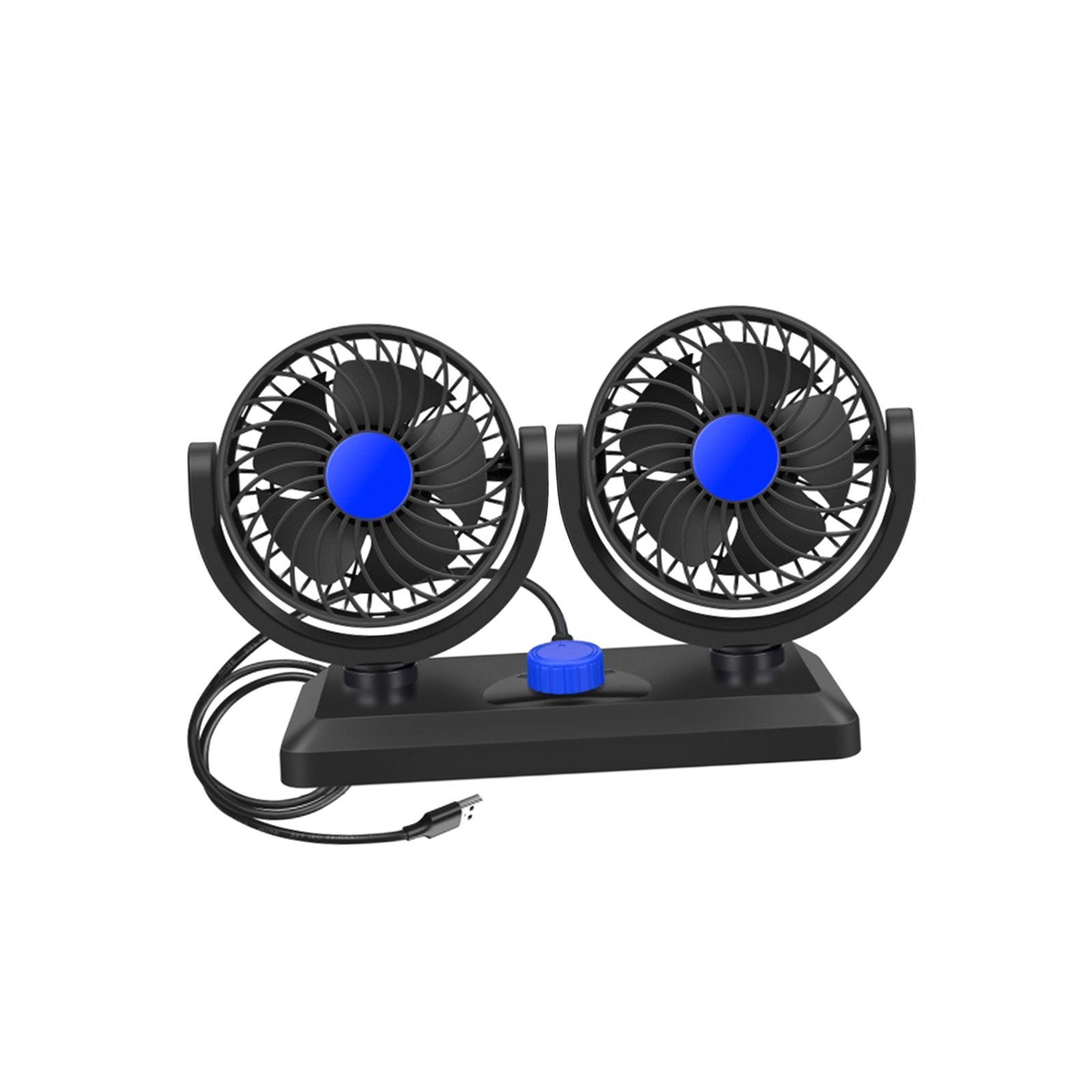 Car Fan Auto Cooling Fan Keep Air in Vehicle Fresh and Degree Rotatable Strong Wind Circulation Fan for Boat