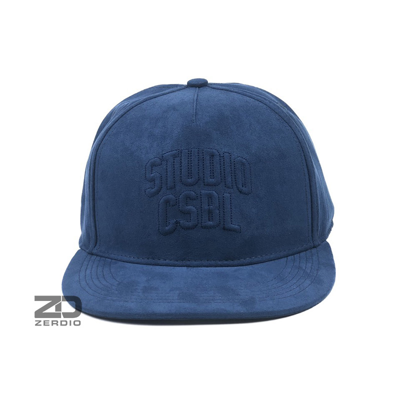 Nón hiphop nam nữ, mũ snapback màu xanh dương vải cotton dày cao cấp