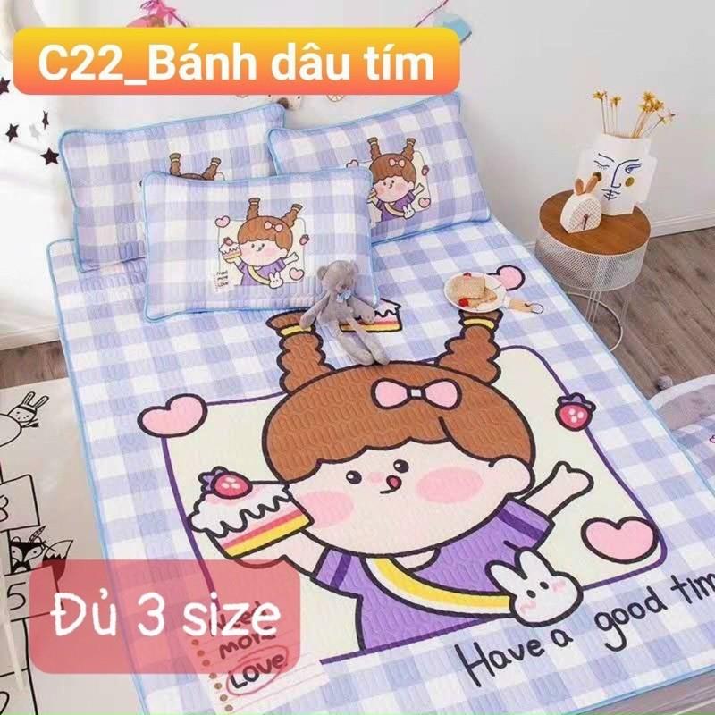 Chiếu Điều Hoà Tencel 6D Hàng Nhập Khẩu Cao Cấp 3 Món Mẫu Bé Trai Và Bé Gái
