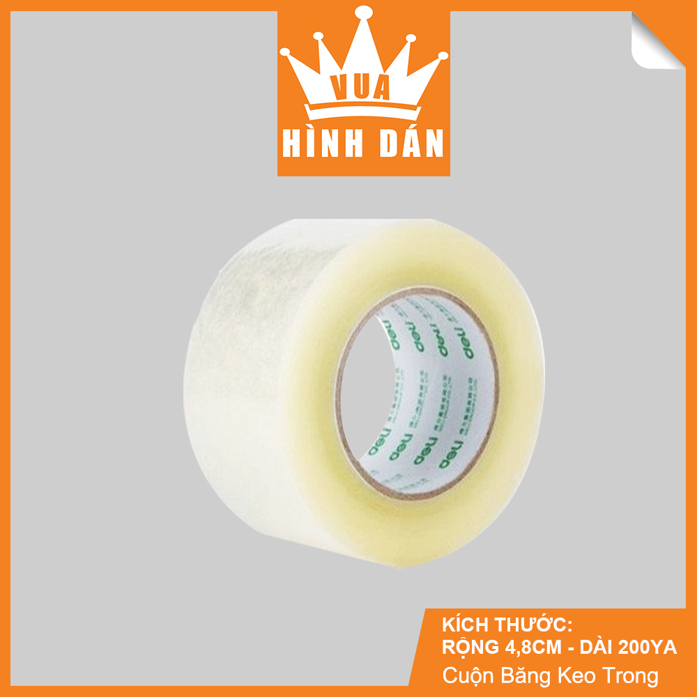 Băng Keo Trong, Băng Keo Opp - Loại 1 Cây 2kg 6 Cuộn 48mm * 200yard * 50mic