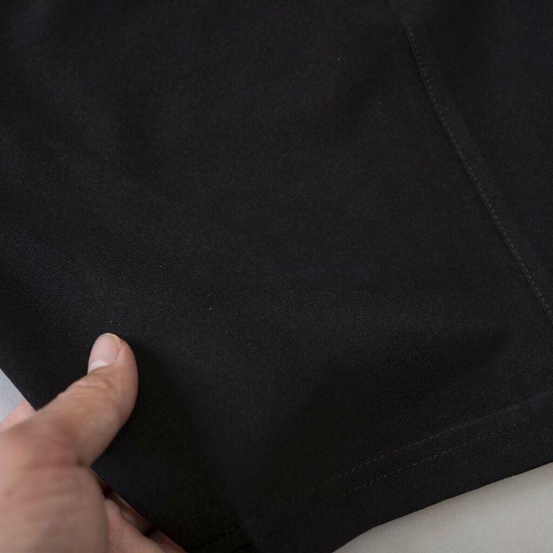 Quần short nam unisex màu đen vải thun cào có bigsize đến 98kg
