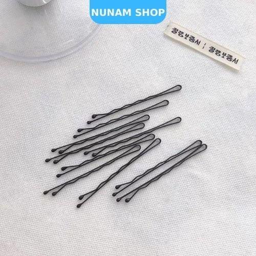 Set 20 kẹp tóc tăm đen loại xịn tạo kiểu tóc chắc chắn cho nữ Nunam Shop