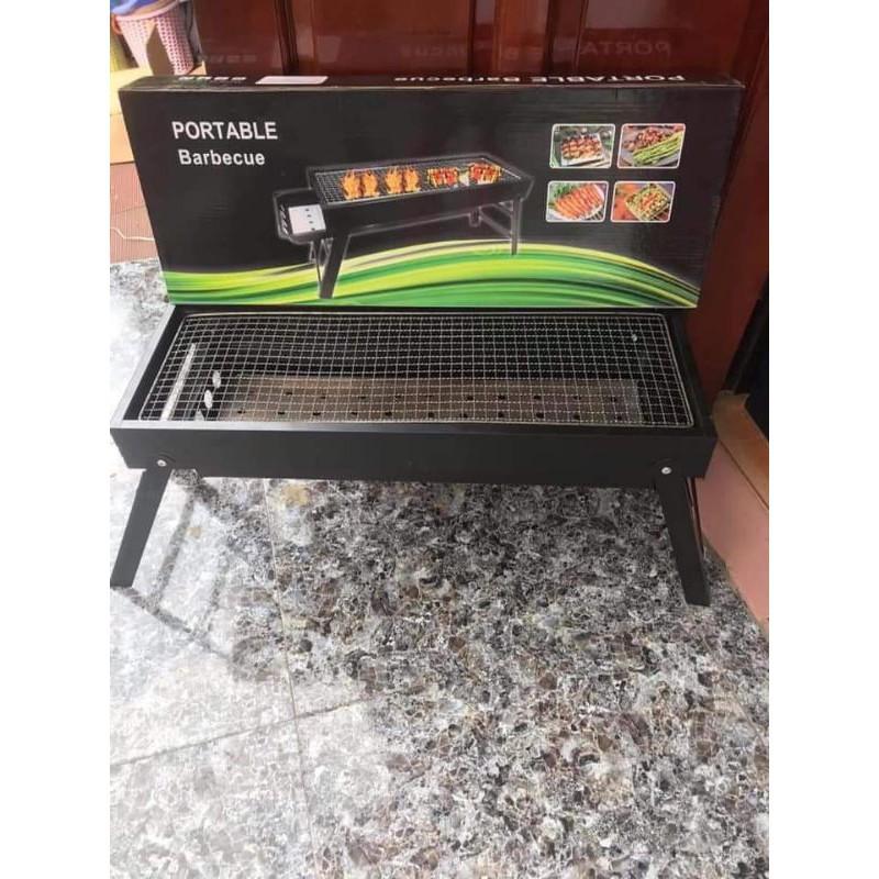 Bếp Nướng Than Hoa Dài Portable Barbecue Không Khói Inox