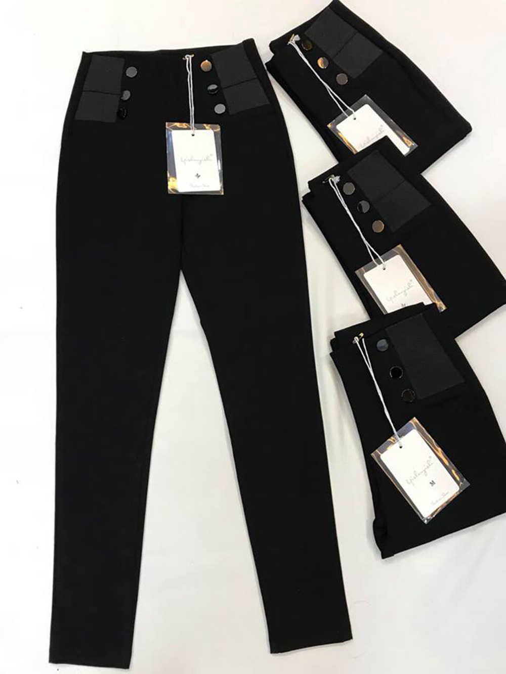 Quần tregging nữ Blue Chic cạp cao, quần tregging 6 cúc, chất vải dày dặn, siêu co giãn, mặc tôn dáng