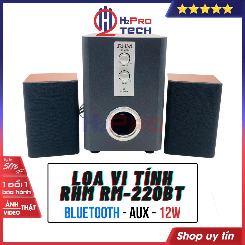 Loa Vi Tính 2.1, Loa Máy Tính RHM RM-220BT Bluetooth-Aux, Cao Cấp, Chính Hãng, Nhạc Hay, Bass Ấm - H2Pro Tech- Hàng chính hãng