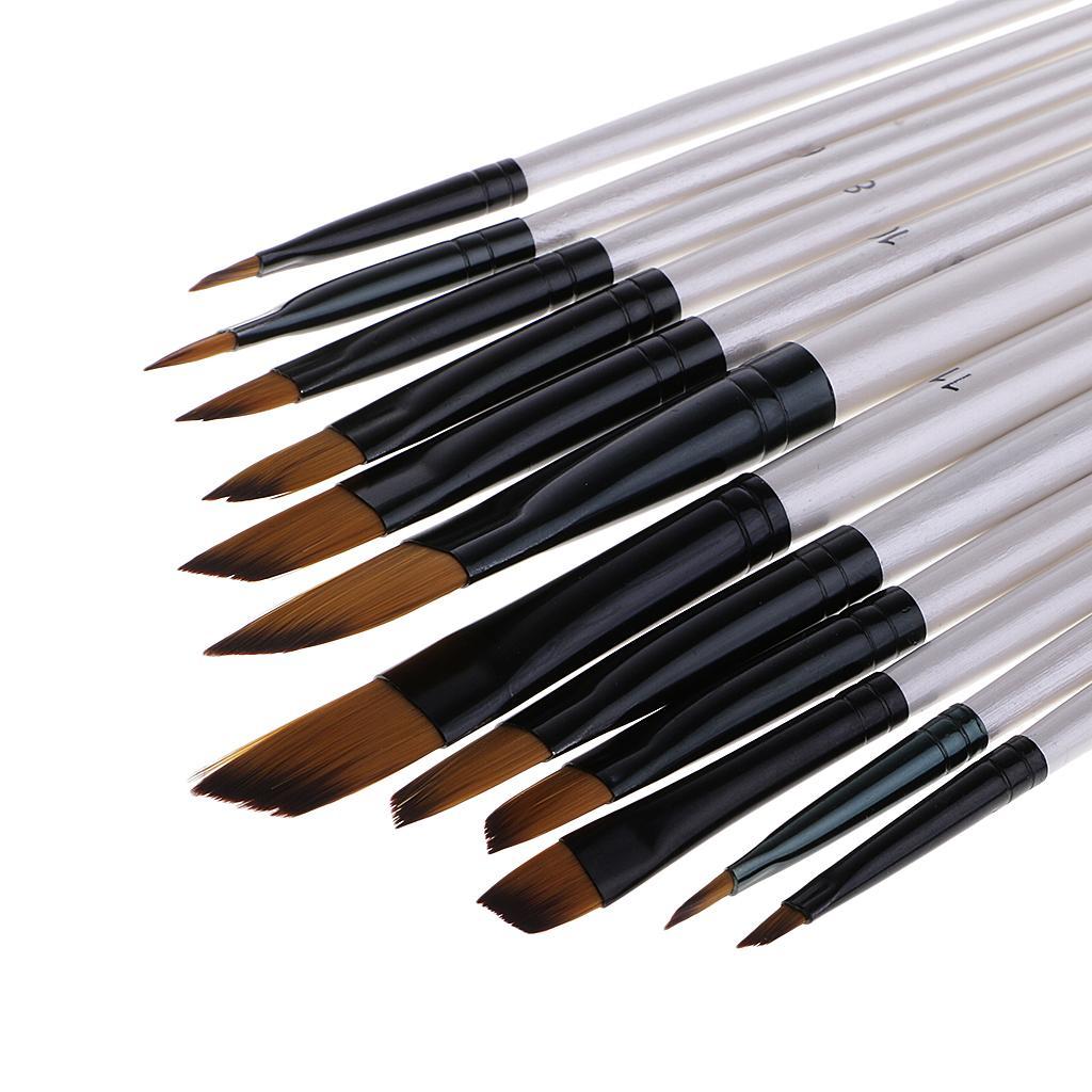 Tube Acrylic Paint Set Pigment Art Painting Drawing Tools Brushes Palette
