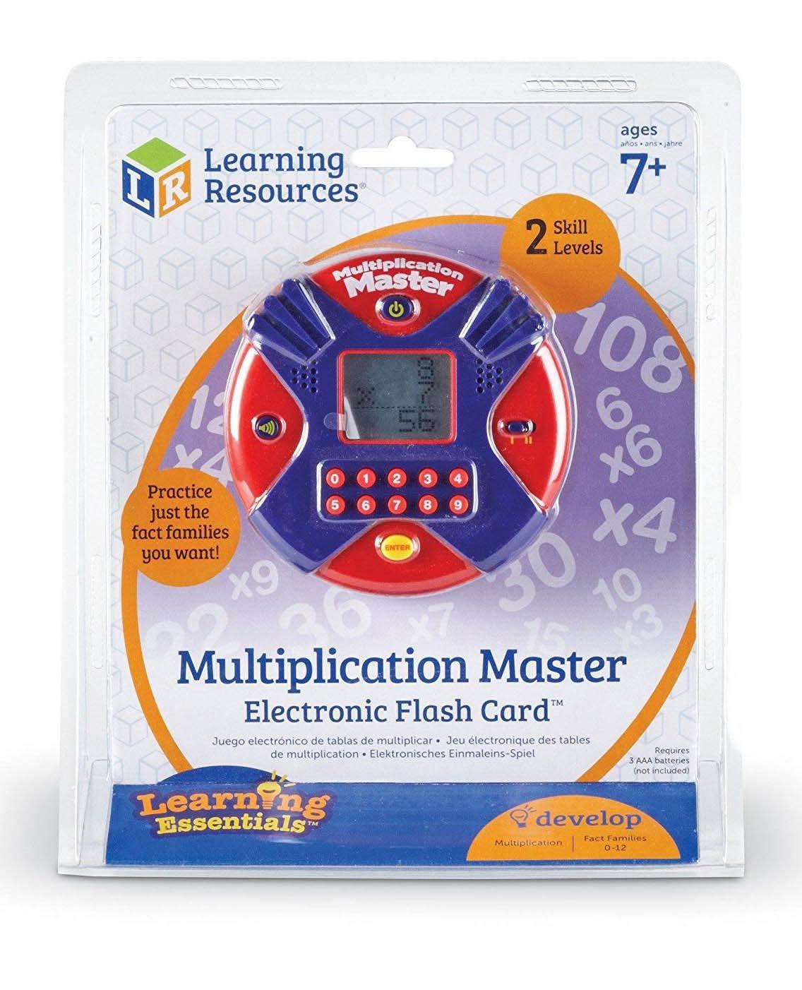 Learning Resources Máy trò chơi điện tử học phép nhân - Multiplication Master Electronic Flash Card