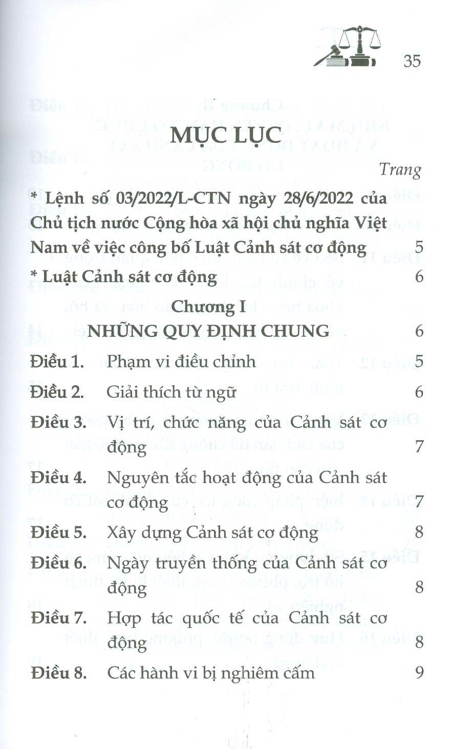 Luật Cảnh Sát Cơ Động Năm 2022