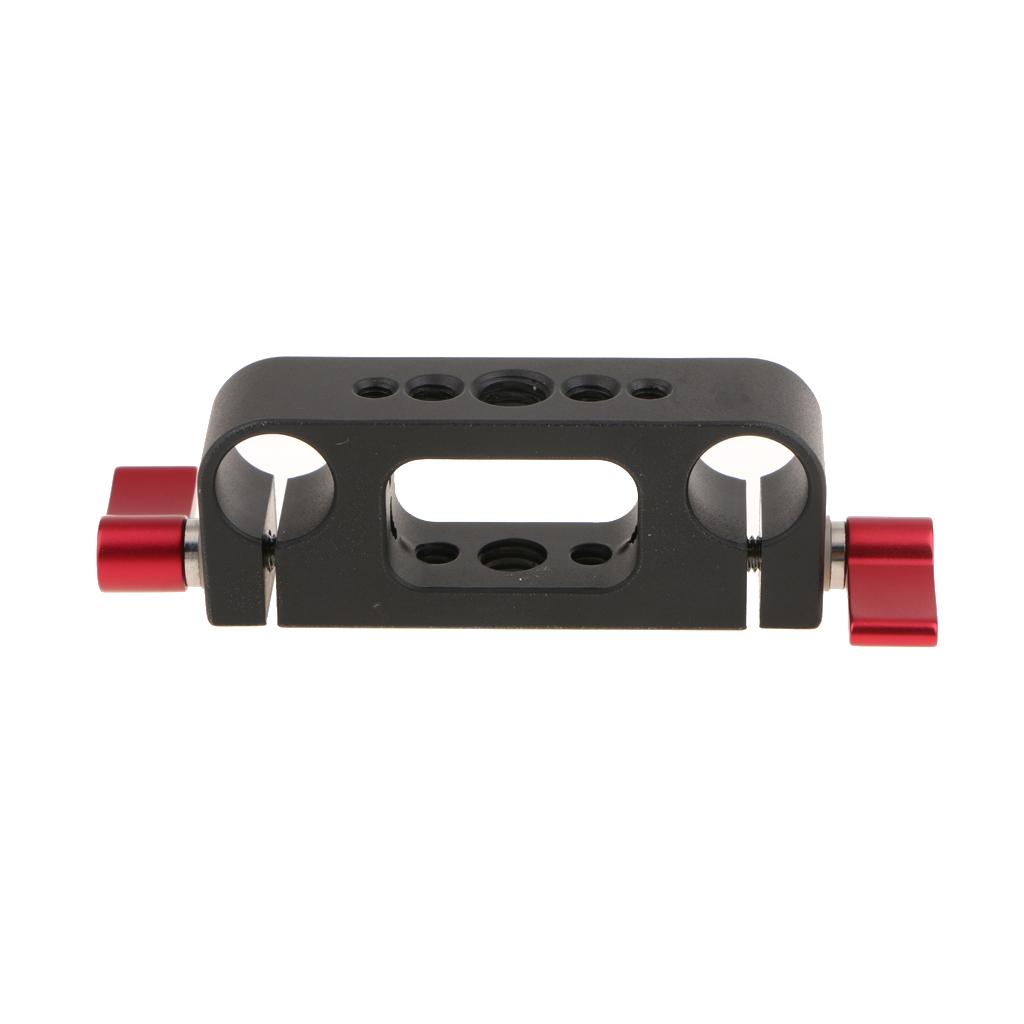 1/4" 3/8" Thread Rod Clamp  for 15mm Rod DSLR Rig Rail System