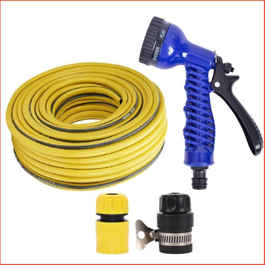 Bộ dây tăng áp 3 lần vòi xịt nước rửa xe, tưới cây loại 7-10m  206843