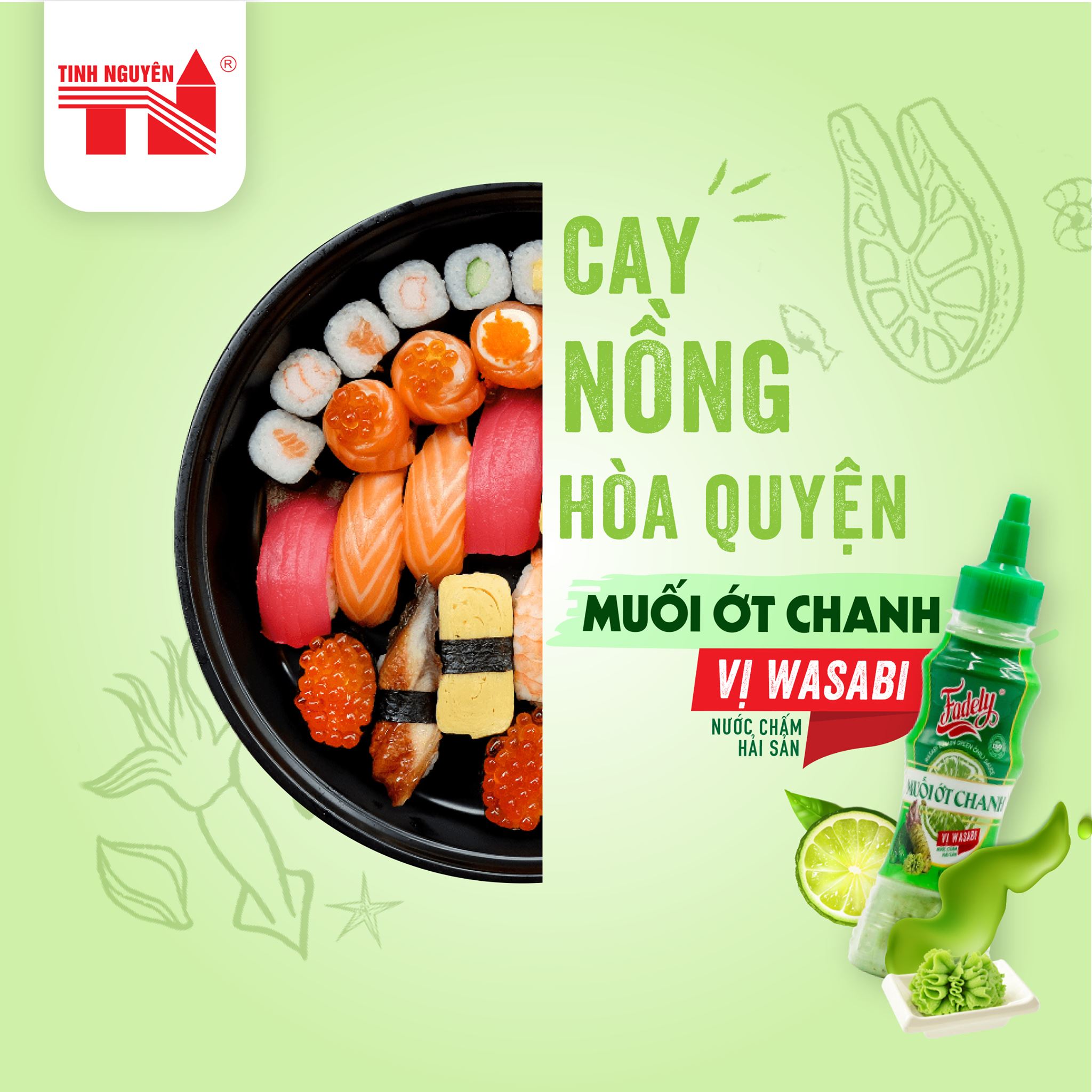 Hình ảnh Xốt Muối Ớt Chanh Vị Wasabi Fadely (200g)