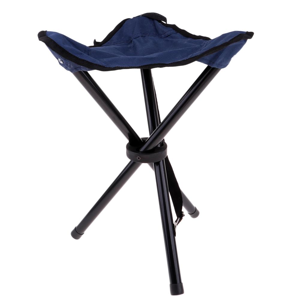 Folding Chair Hiking Fishing Lawn Portable Ultralight Chair Stool with 3 Leg