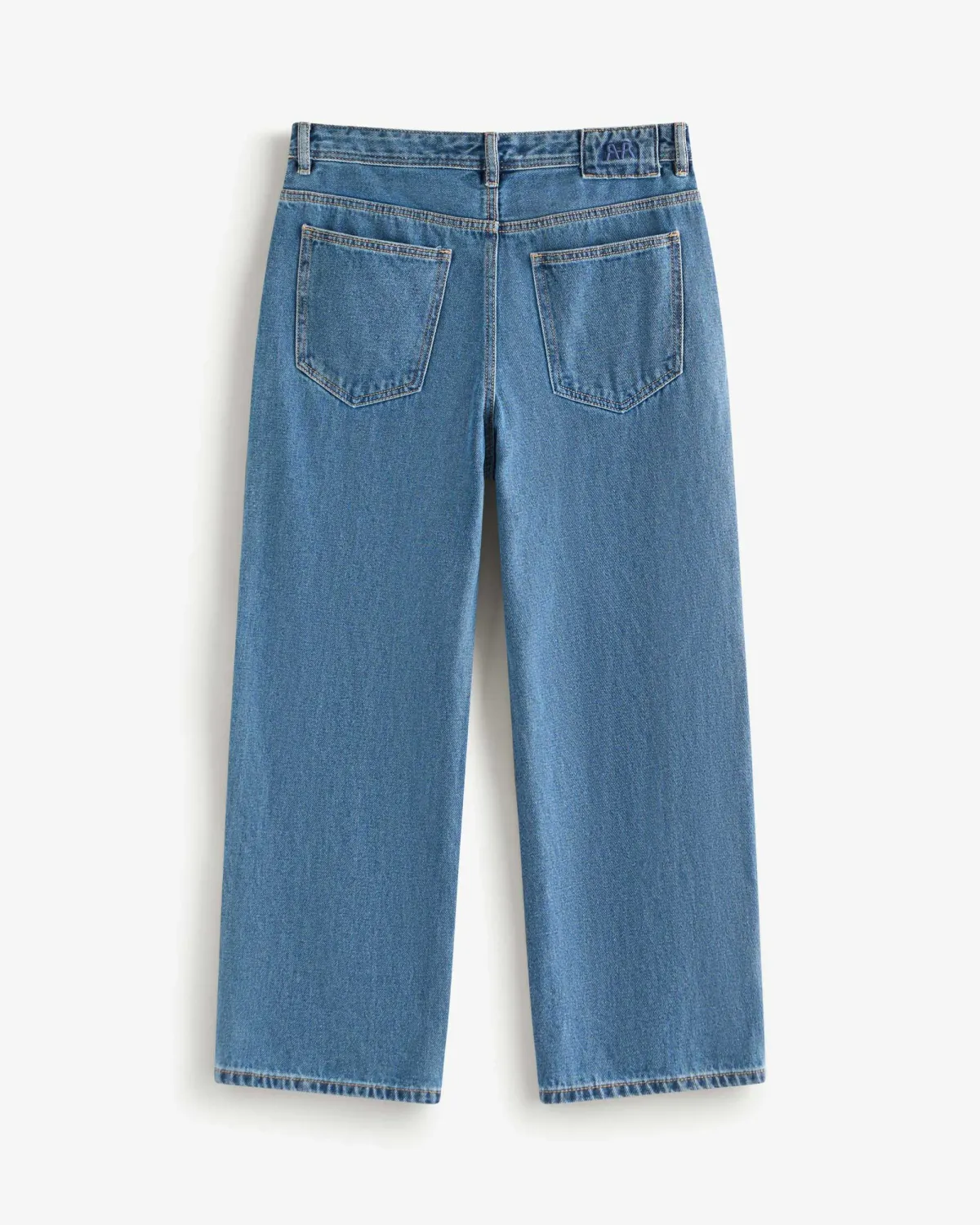Quần jean nam RT form Straight Cropped màu Xanh nhãn vải ( form suông ống đứng) - RT 10S25DPA012 | ROUTINE CÀ MAU