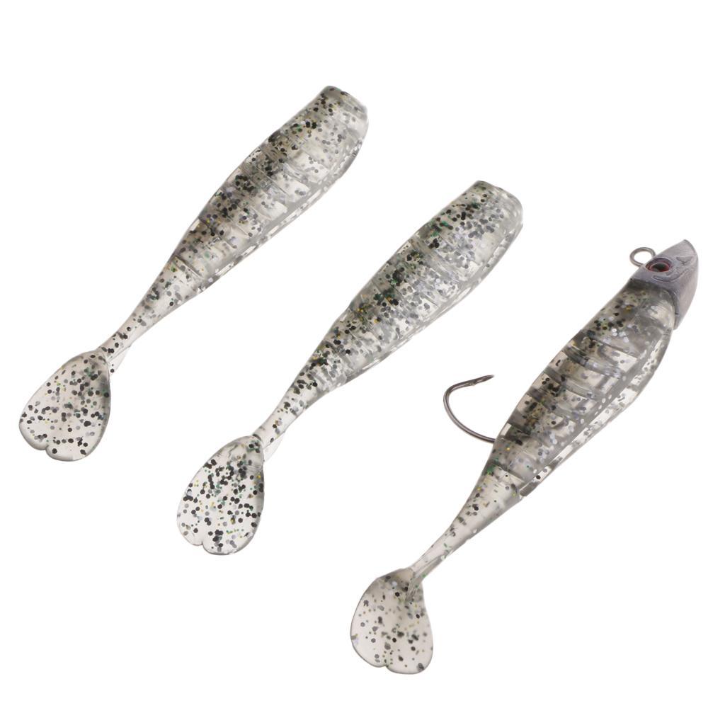 Ultra Shad with Jig Head Paddle Tail Soft Body Swimbait Fishing Lure Bait
